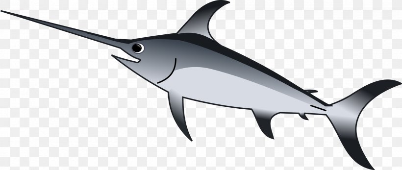 Swordfish Download Clip Art, PNG, 2400x1016px, Swordfish, Atlantic Blue Marlin, Bony Fish, Drawing, Fish Download Free