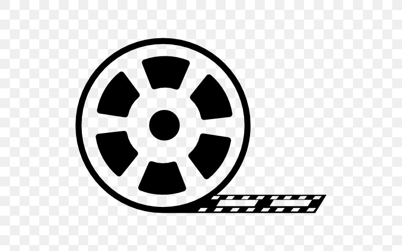 Film Cinema Logo, PNG, 512x512px, Film, Area, Black, Black And White, Brand Download Free