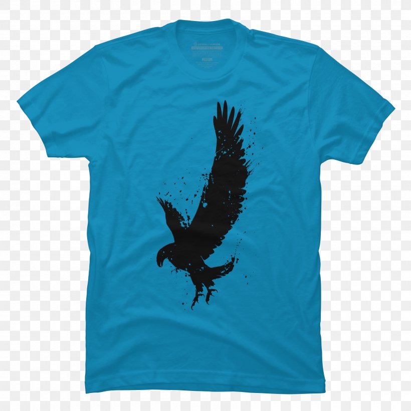 T-shirt Hoodie Bluza Bird, PNG, 1800x1800px, Tshirt, Aqua, Artist, Bird, Blue Download Free