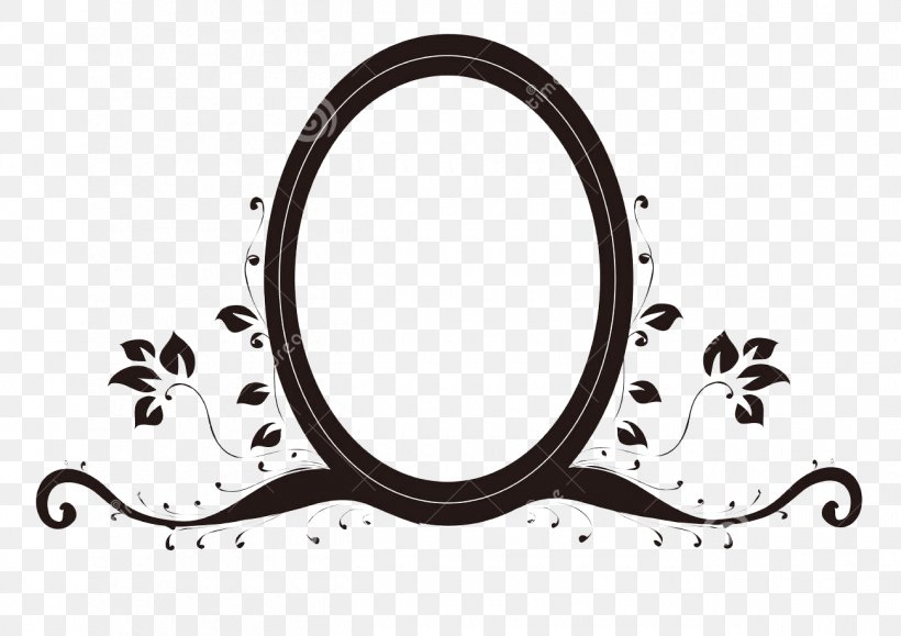 Mirror Drawing Oval Stock Photography, PNG, 1300x919px, Mirror, Black And White, Brand, Decorative Arts, Drawing Download Free