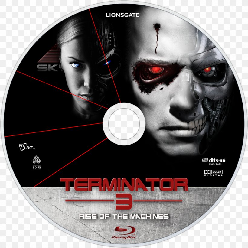 Terminator 3: Rise Of The Machines Blu-ray Disc DVD John Connor, PNG, 1000x1000px, Terminator 3 Rise Of The Machines, Album Cover, Bluray Disc, Compact Disc, Dvd Download Free