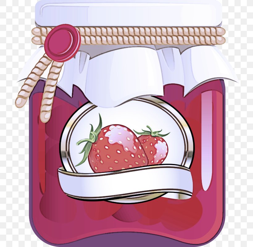 Strawberry, PNG, 733x800px, Cartoon, Fruit Preserve, Jam, Pink, Strawberries Download Free