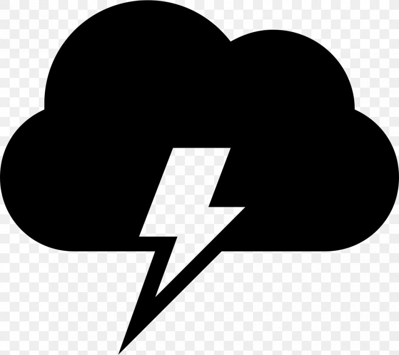 Thunderstorm Electricity Clip Art, PNG, 980x872px, Thunderstorm, Black And White, Brand, Cloud, Electricity Download Free