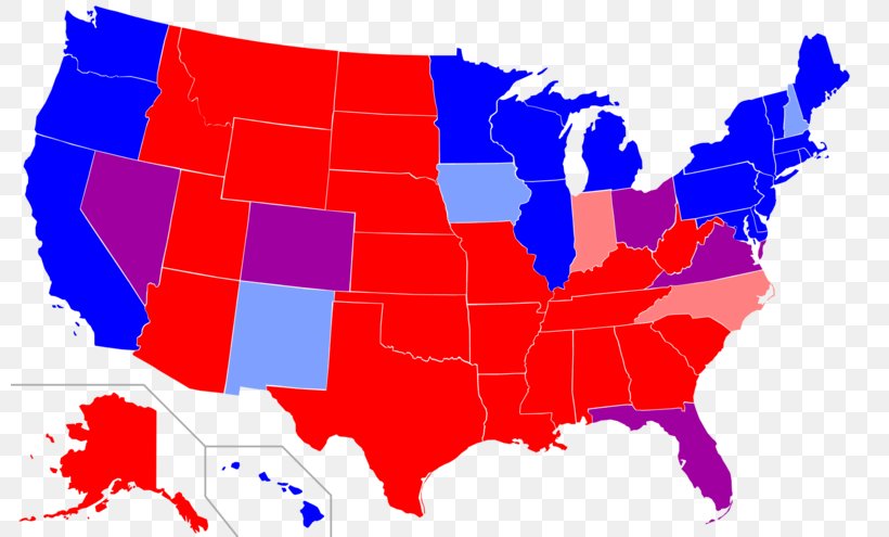 United States Presidential Election, 2012 Red States And Blue States US Presidential Election 2016 Democratic Party, PNG, 800x495px, United States, Area, Democratic Party, Election, Map Download Free