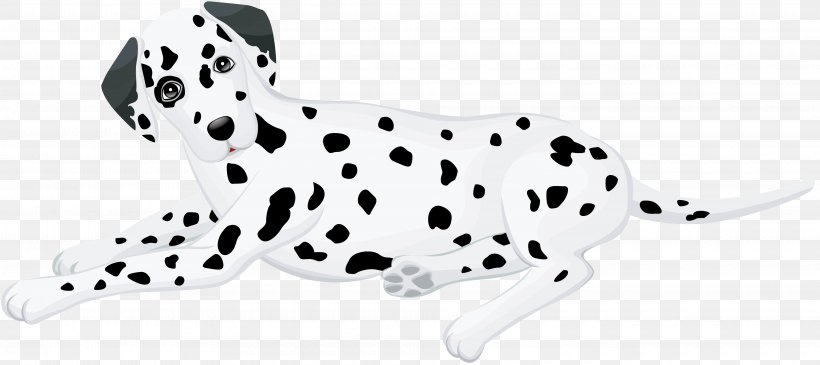 Dalmatian Dog Puppy English Cocker Spaniel Dachshund Labrador Retriever, PNG, 3840x1712px, Dalmatian Dog, Animal Figure, Black, Black And White, Carnivoran Download Free