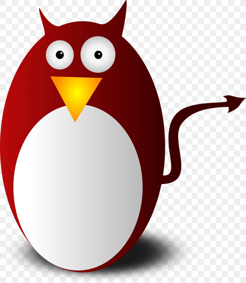 Penguin Devil BSD Daemon Clip Art, PNG, 1116x1280px, Penguin, Beak, Bird, Bird Of Prey, Bsd Daemon Download Free