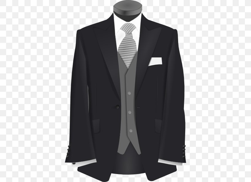 Suit Jacket Blazer Clip Art, PNG, 396x595px, Suit, Black, Blazer, Button, Coat Download Free