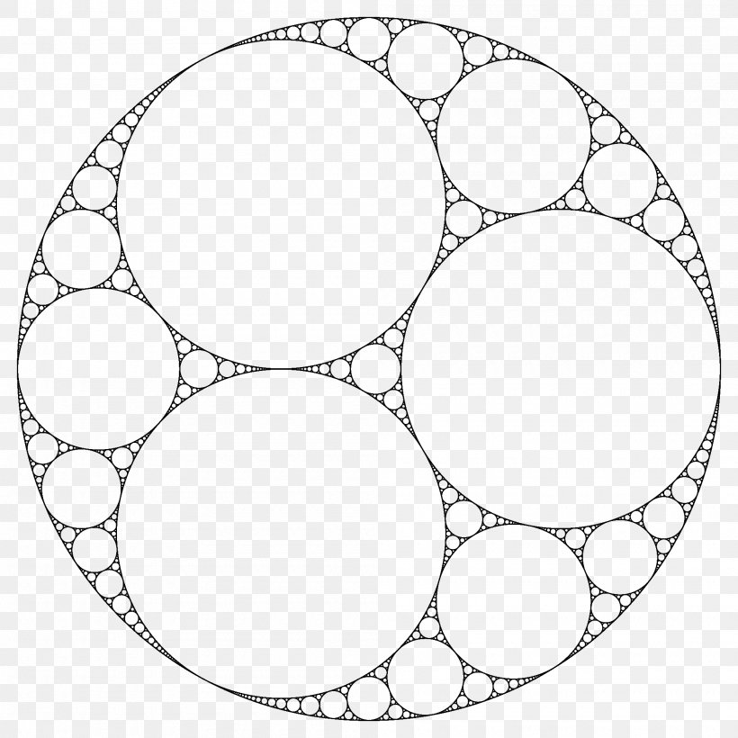 Apollonian Gasket Mathematics Fractal Circle Tangent, PNG, 2000x2000px, Apollonian Gasket, Apollonian Circles, Apollonius Of Perga, Area, Auto Part Download Free