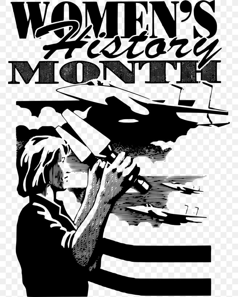 Women's History Month Black History Month Woman Clip Art, PNG, 764x1024px, Black History Month, African American, Africanamerican History, Art, Black And White Download Free