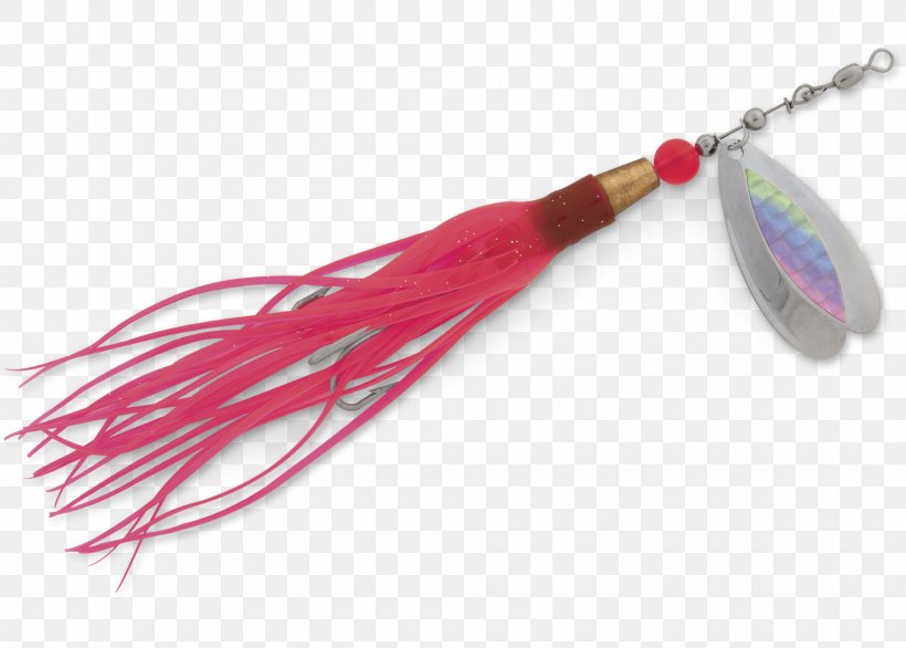 Spinnerbait Spoon Lure Pink M Feather, PNG, 2000x1430px, Spinnerbait, Fashion Accessory, Feather, Fishing Bait, Magenta Download Free