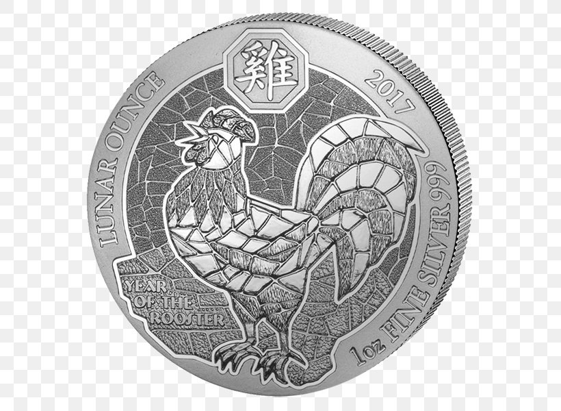 Rwanda Rooster Bullion Silver 0, PNG, 600x600px, 2017, Rwanda, American Silver Eagle, Apmex, Bullion Download Free