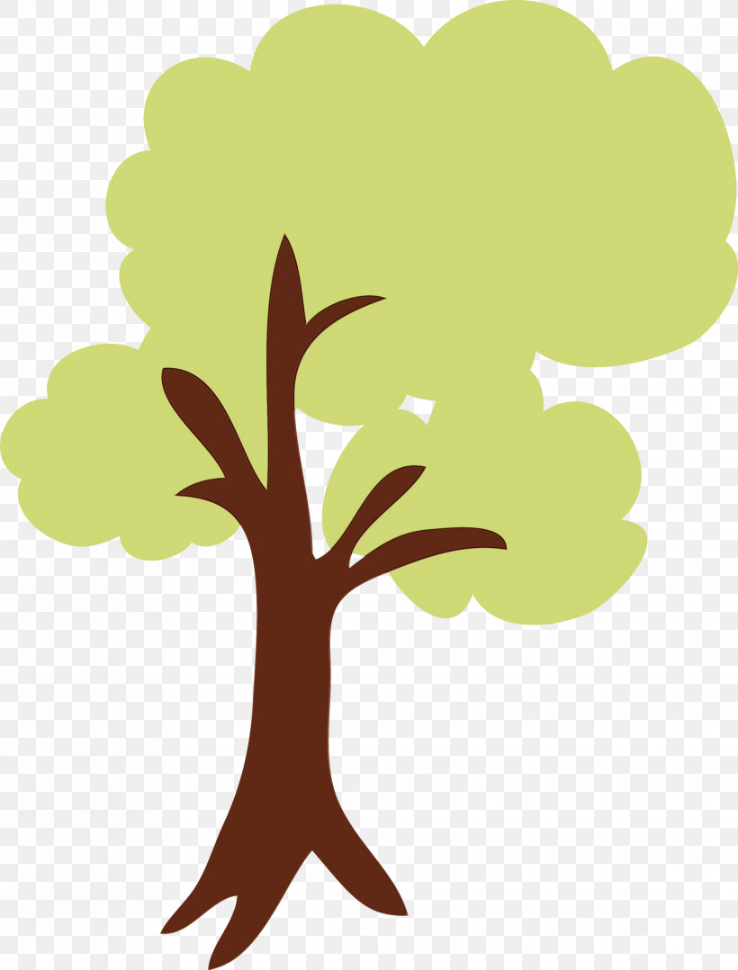Leaf Tree Plant Branch Plant Stem, PNG, 2282x3000px, Cartoon Tree, Abstract Tree, Branch, Leaf, Paint Download Free