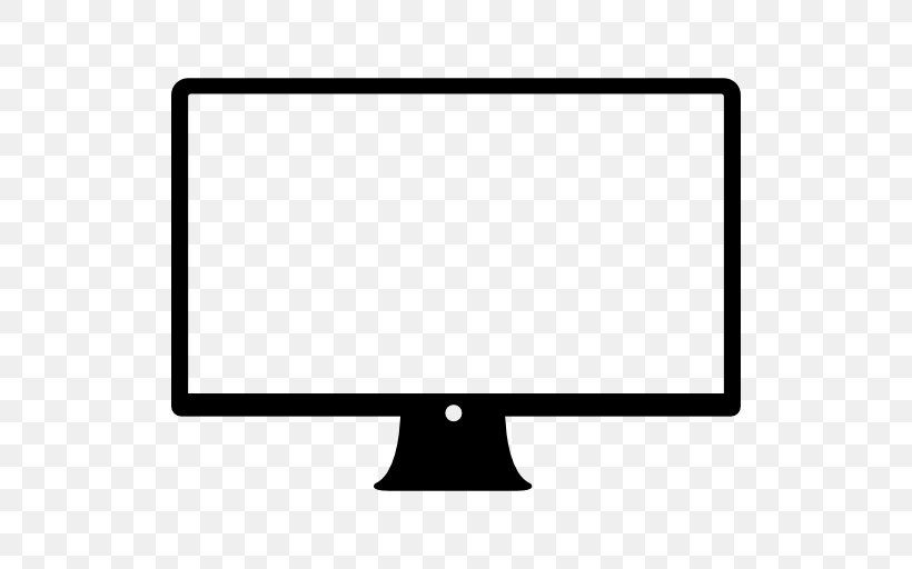 Computer Monitors Clip Art, PNG, 512x512px, Computer Monitors, Area, Black, Black And White, Broadcast Reference Monitor Download Free
