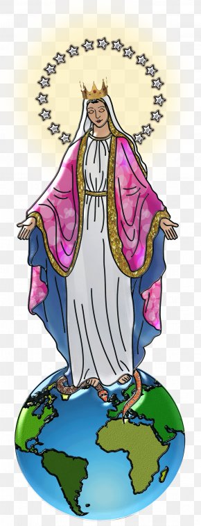 Immaculate Heart Of Mary Queen Of Heaven Ave Maria Holy Card PNG