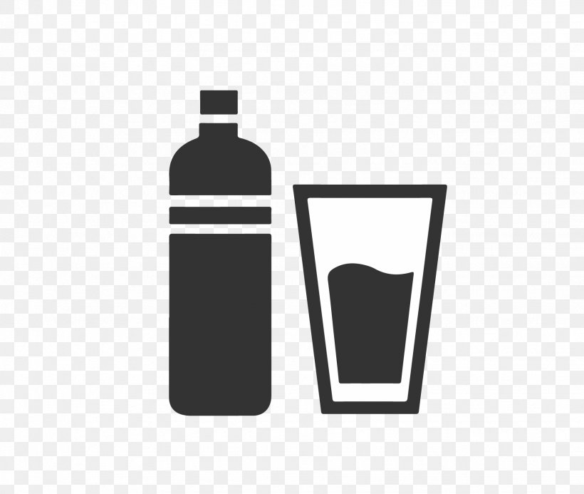 Glass Bottle Drink Bottled Water Icon, PNG, 1848x1563px, Glass Bottle, Black And White, Bottle, Bottled Water, Brand Download Free