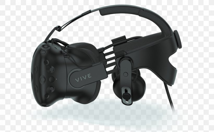 HTC Vive Oculus Rift PlayStation VR Virtual Reality Headset, PNG, 1000x618px, Htc Vive, Audio, Audio Equipment, Fashion Accessory, Hardware Download Free