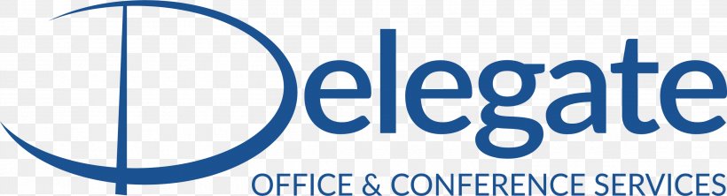 Logo Organization Delegate Office & Conference Services Event Management Convention, PNG, 2835x769px, Logo, Area, Blue, Brand, Business Download Free