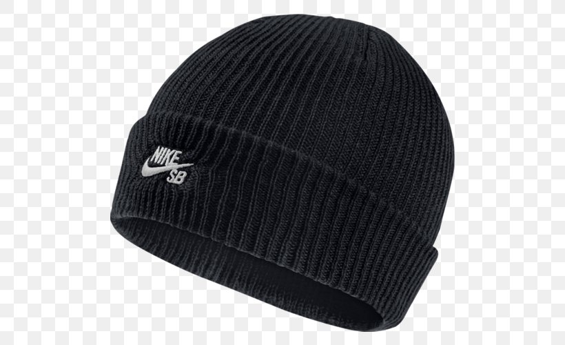 Nike Skateboarding Cap Beanie Hat, PNG, 500x500px, Nike Skateboarding, Baseball Cap, Beanie, Black, Bonnet Download Free