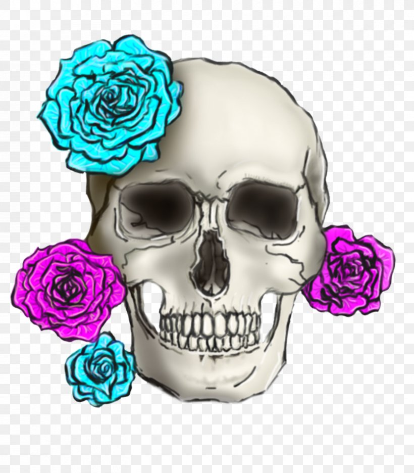 Skull Flower Font, PNG, 836x955px, Skull, Bone, Flower, Jaw Download Free