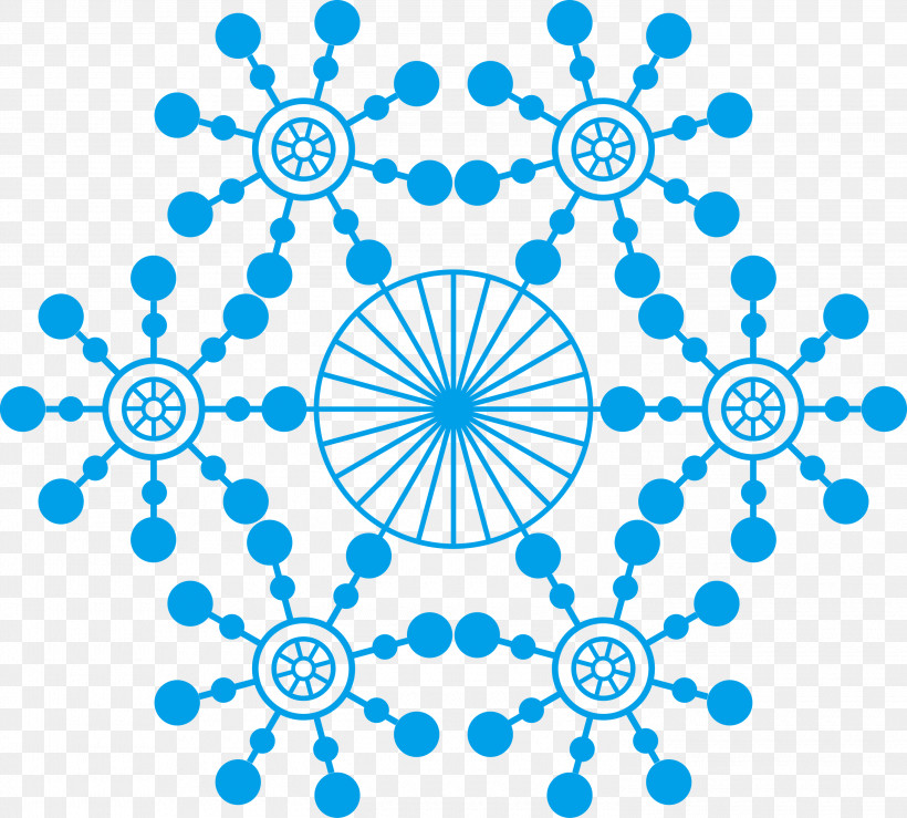 Snowflake Winter Christmas, PNG, 3000x2705px, Snowflake, Aqua, Blue, Christmas, Circle Download Free