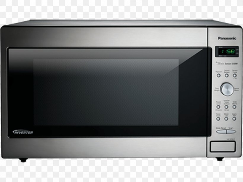 Microwave Ovens Panasonic Countertop Home Appliance Stainless Steel, PNG, 1000x750px, Microwave Ovens, Countertop, Cubic Foot, Home Appliance, Kitchen Download Free