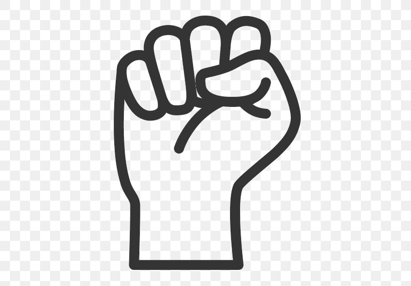 Raised Fist Symbol Clip Art, PNG, 570x570px, Raised Fist, Area, Black And White, Black Power, Brand Download Free