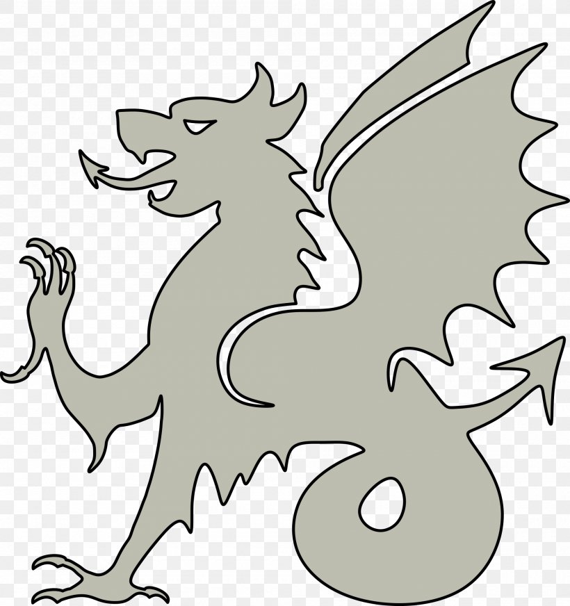 Clip Art Image Dragon Openclipart, PNG, 2000x2128px, Dragon, Artwork, Black And White, Cartoon, Fictional Character Download Free