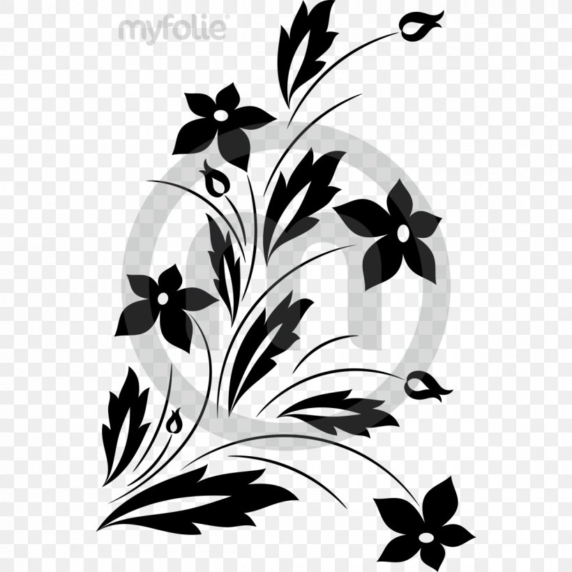 Floral Ornament CD-ROM And Book Floral Design Clip Art Flower Vector Graphics, PNG, 1200x1200px, Floral Ornament Cdrom And Book, Black, Black And White, Branch, Butterfly Download Free