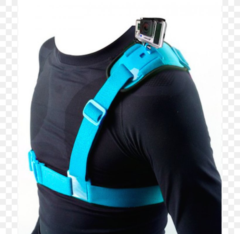 GoPro Shoulder Strap Photography Action Camera, PNG, 800x800px, Gopro, Action Camera, Active Undergarment, Aqua, Azure Download Free