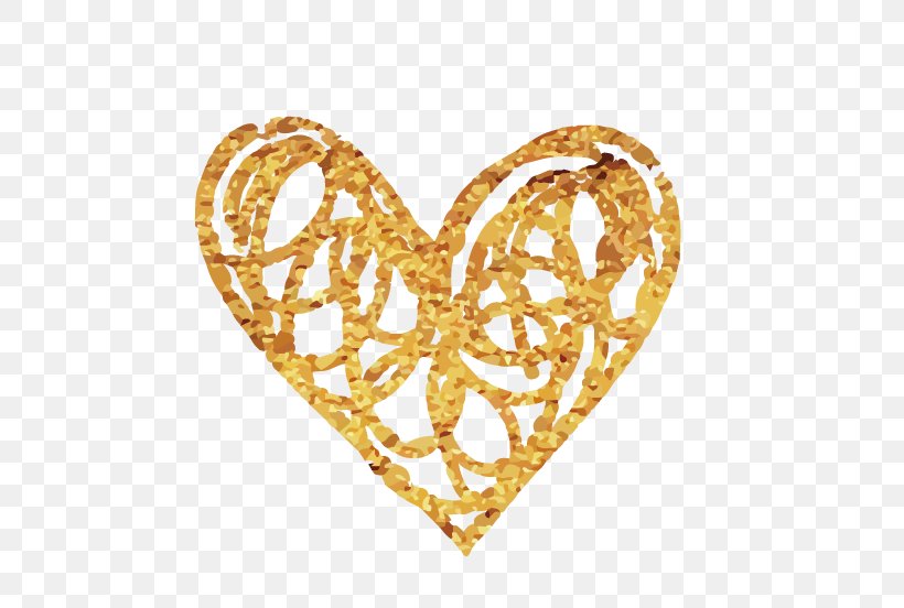 Heart, PNG, 517x552px, Heart, Color, Drawing, Element, Gold Download Free