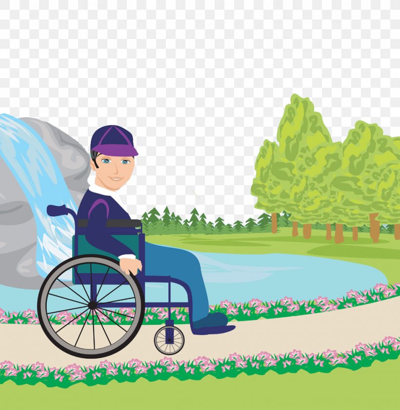 Wheelchair Euclidean Vector Illustration, PNG, 974x1000px, Wheelchair, Cartoon, Chair, Child, Disability Download Free