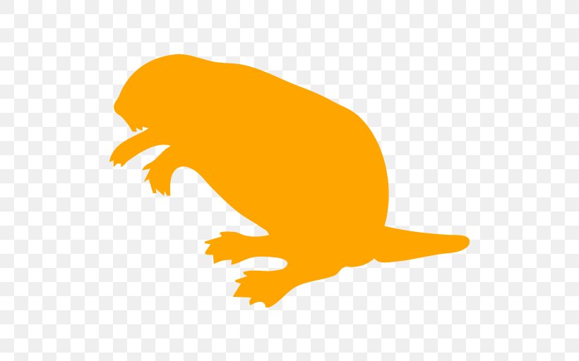 Beaver Cartoon, PNG, 512x512px, Beaver, Drawing, Silhouette, Tail, Yellow Download Free