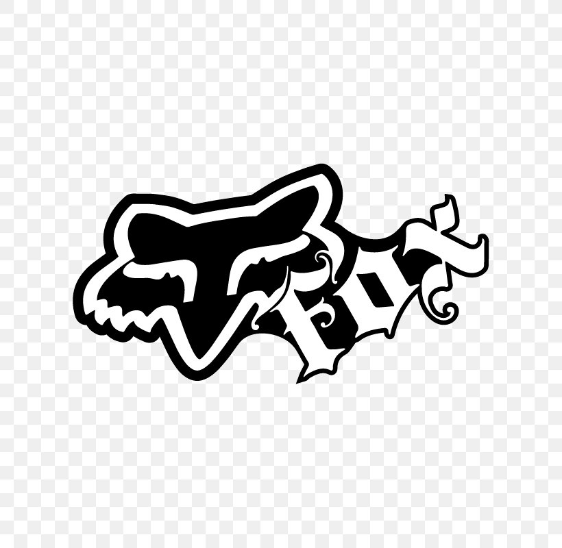 Fox Racing Sticker Decal Logo Motocross, PNG, 800x800px, Fox Racing, Area, Art, Automotive Design, Black Download Free