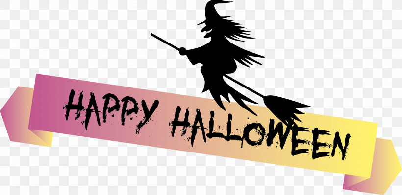 Happy Halloween Banner, PNG, 4011x1955px, Happy Halloween Banner, Logo, Meter Download Free