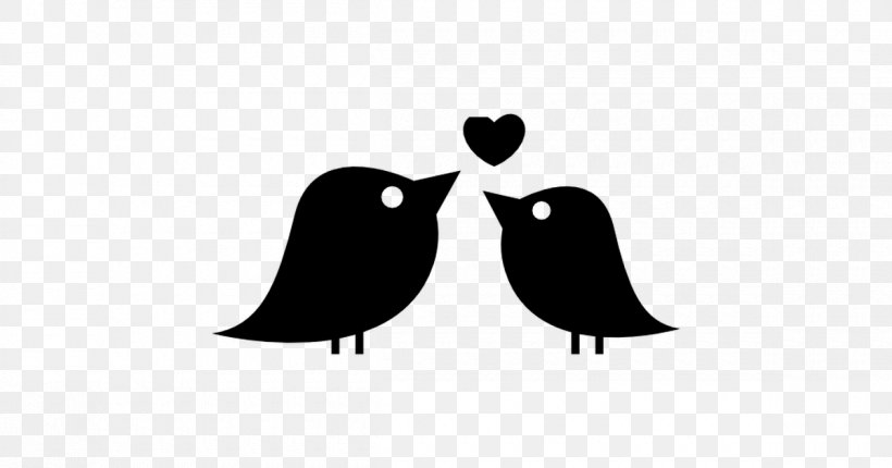Lovebird Silhouette, PNG, 1200x630px, Lovebird, Animal, Beak, Bird, Black And White Download Free