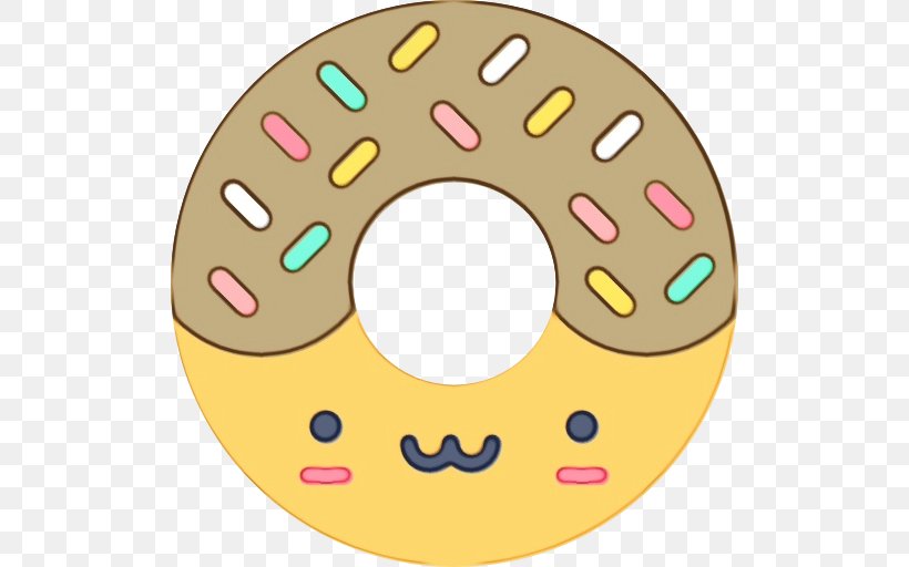 Yellow Circle, PNG, 512x512px, Smiley, Automotive Wheel System, Baked Goods, Doughnut, Infant Download Free