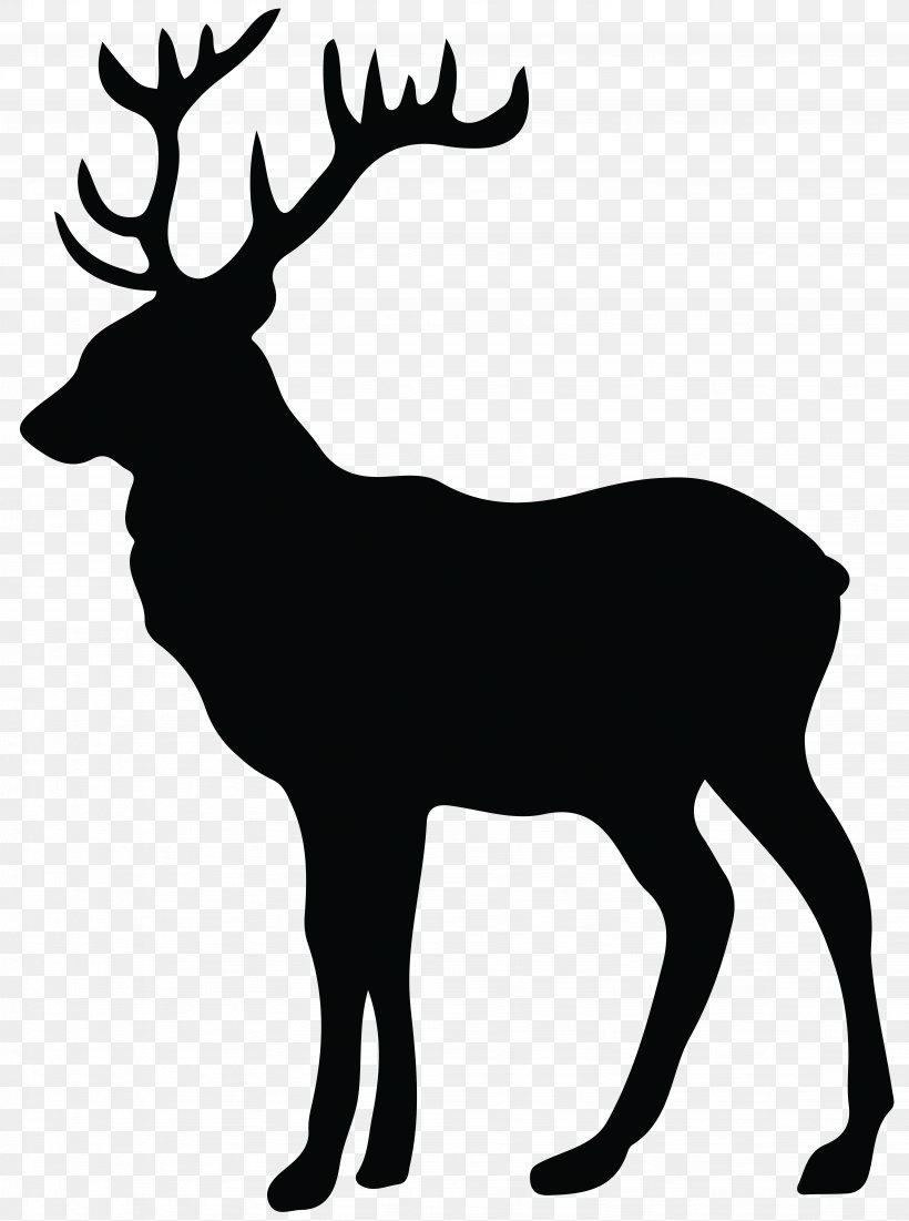 Deer Elk Moose Clip Art, PNG, 5953x8000px, Deer, Antler, Art, Black And White, Elk Download Free