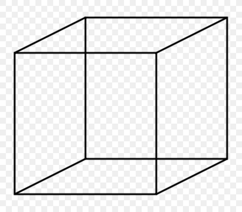 Necker Cube Clip Art, PNG, 800x720px, Cube, Area, Black, Black And White, Dimension Download Free