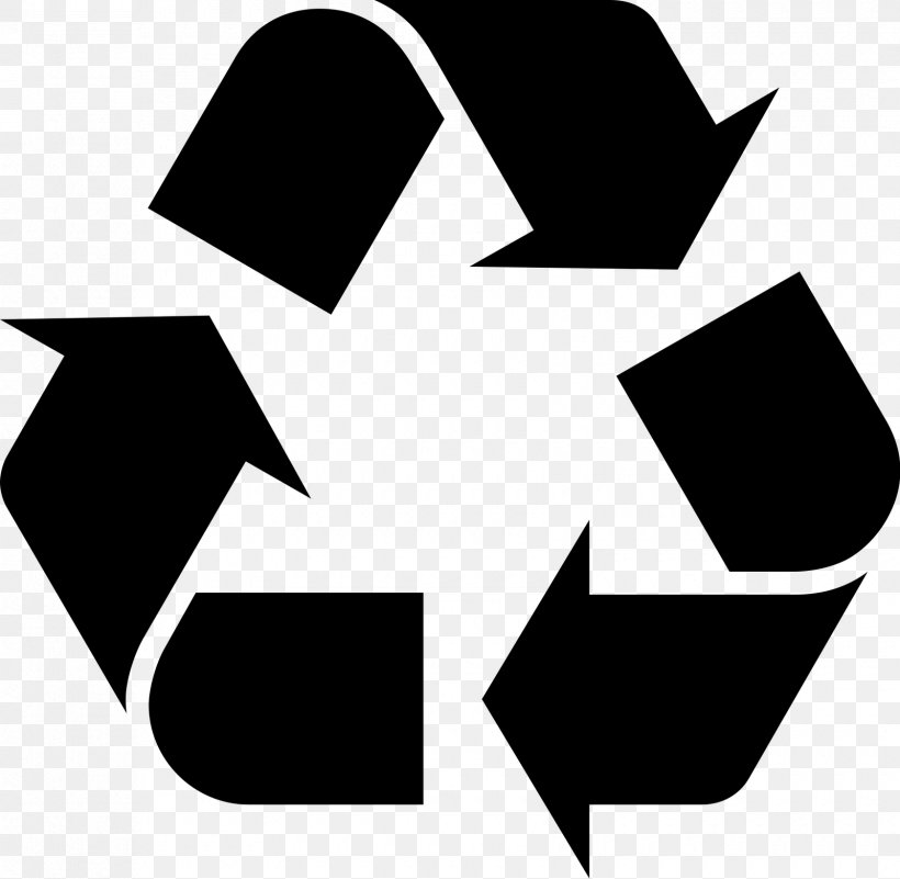 Recycling Symbol Recycling Bin Logo Clip Art, PNG, 1680x1642px, Recycling Symbol, Black, Black And White, Brand, Logo Download Free