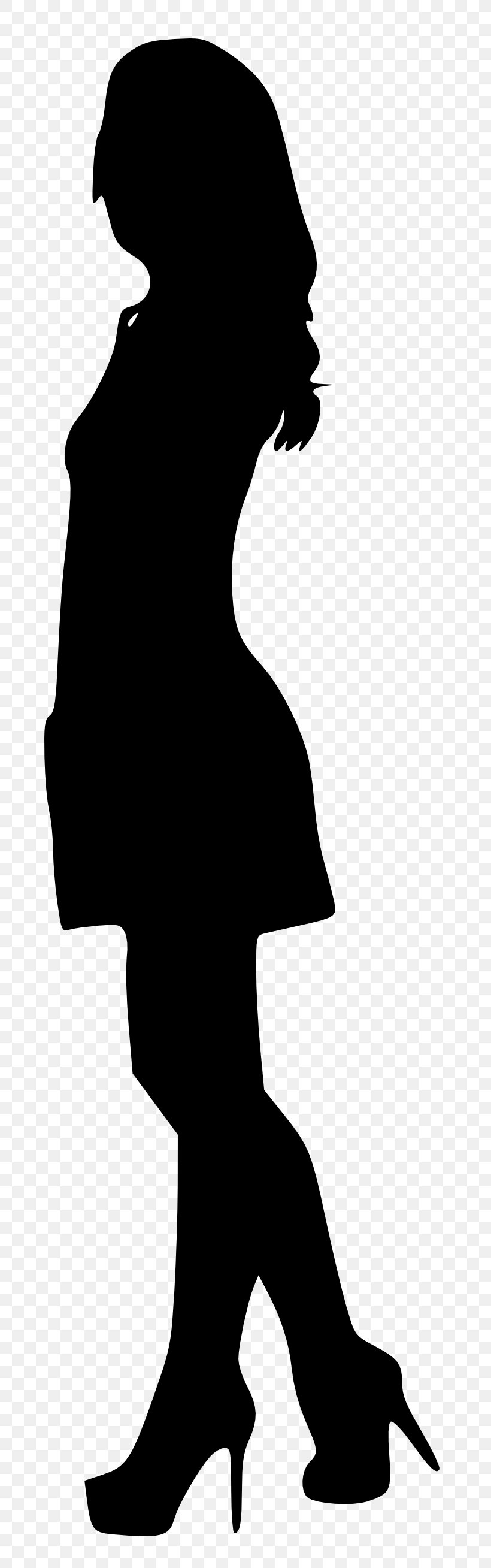 Silhouette, PNG, 734x2617px, Silhouette, Black, Black And White, Human Behavior, Joint Download Free