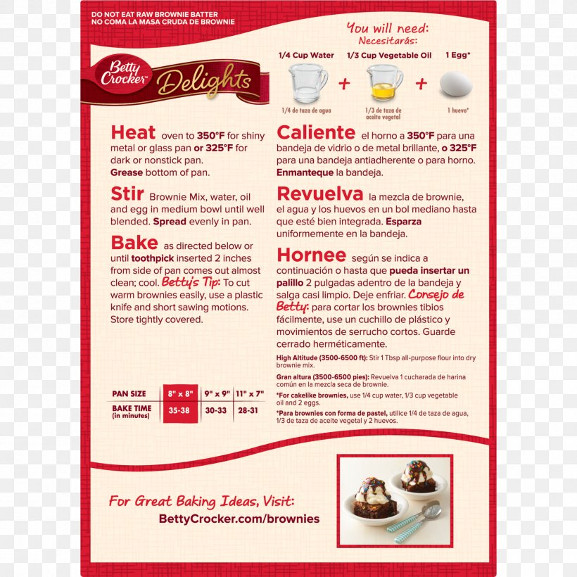 Chocolate Brownie Fudge Dessert Bar Frosting & Icing Betty Crocker, PNG, 1800x1800px, Chocolate Brownie, Advertising, Baking, Baking Mix, Betty Crocker Download Free