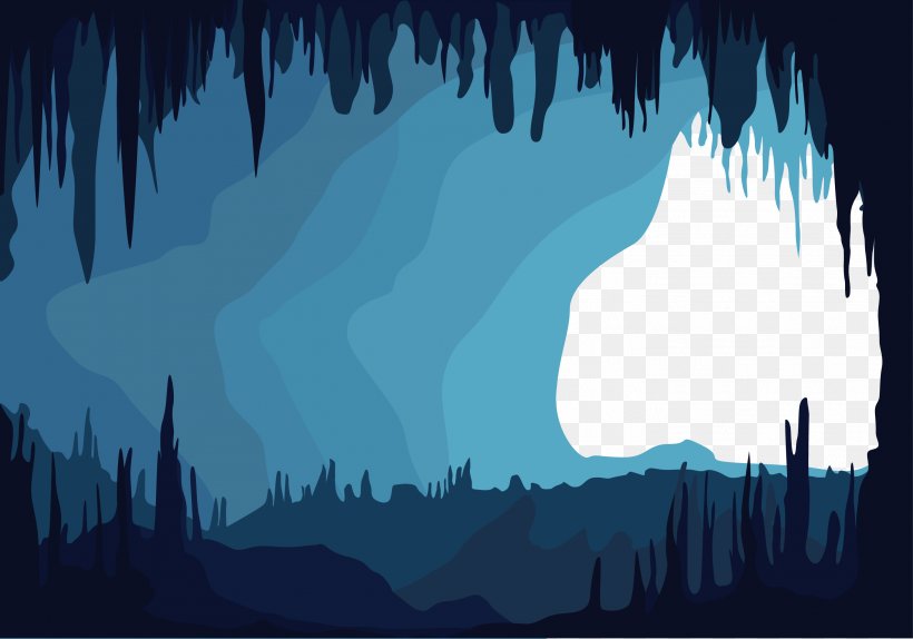 Blue Grotto Cave Euclidean Vector, PNG, 2917x2042px, Blue Grotto, Artworks, Blue, Cave, Daytime Download Free