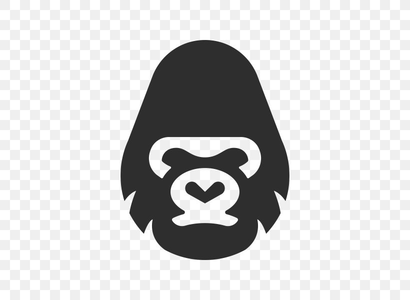 Gorilla Logo, PNG, 600x600px, Gorilla, Black, Drawing, Logo, Marketing Download Free