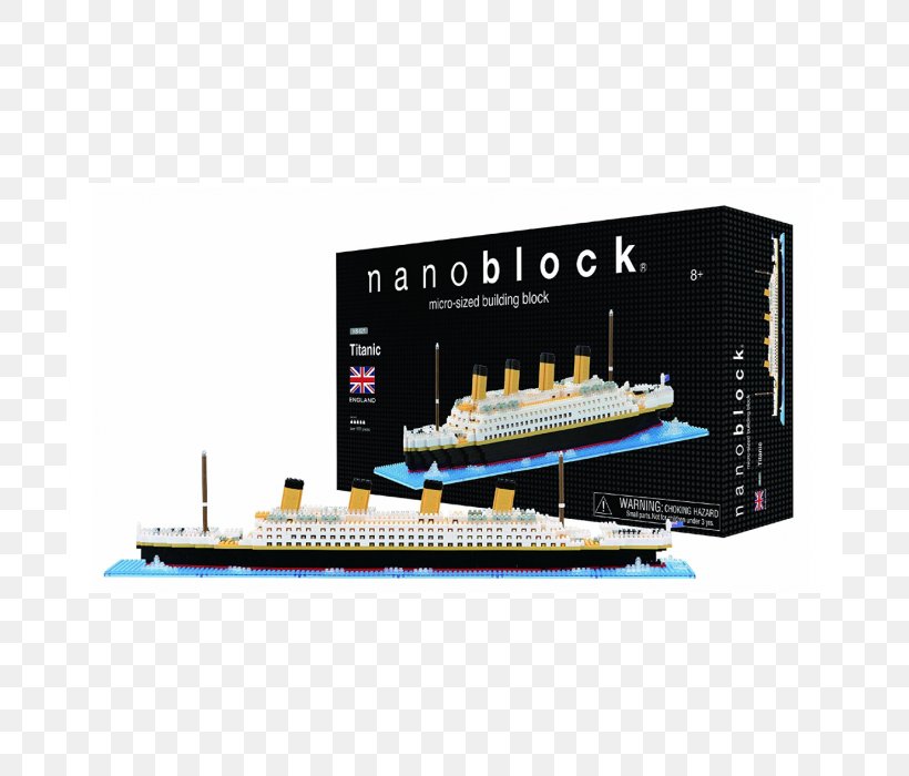 Nanoblock NB‐021 Titanic RMS Titanic Plastic Model Fishpond Limited, PNG, 700x700px, Nanoblock, Brand, Construction Set, Electronics, Fishpond Limited Download Free