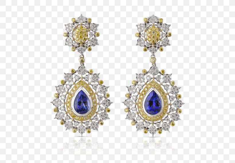 Earring Body Jewellery Sapphire Diamond, PNG, 570x570px, Earring, Body Jewellery, Body Jewelry, Diamond, Earrings Download Free