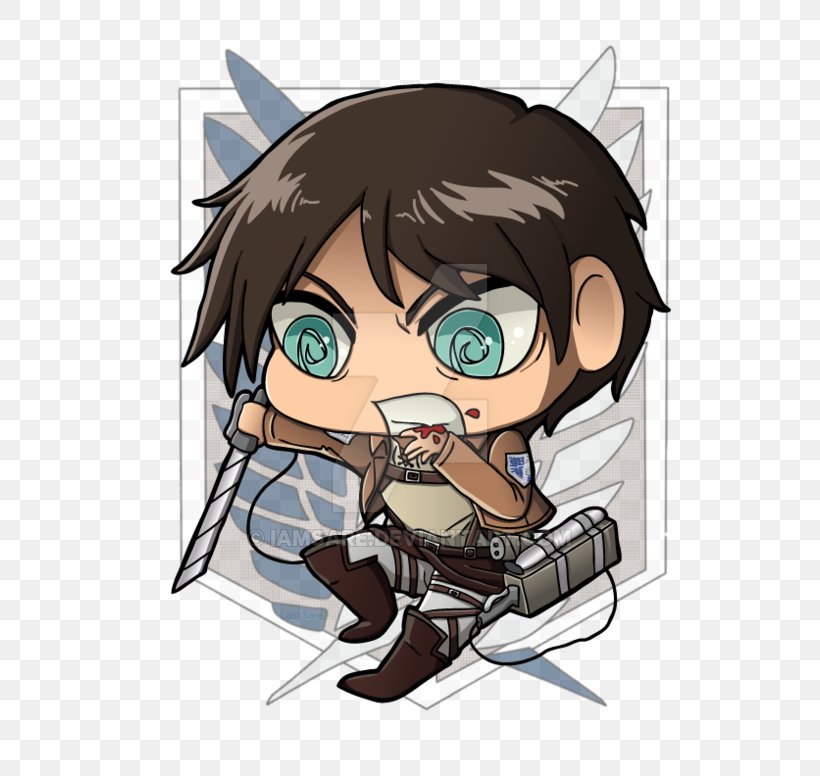 Eren Yeager Attack On Titan Character, PNG, 600x776px, Watercolor, Cartoon, Flower, Frame, Heart Download Free