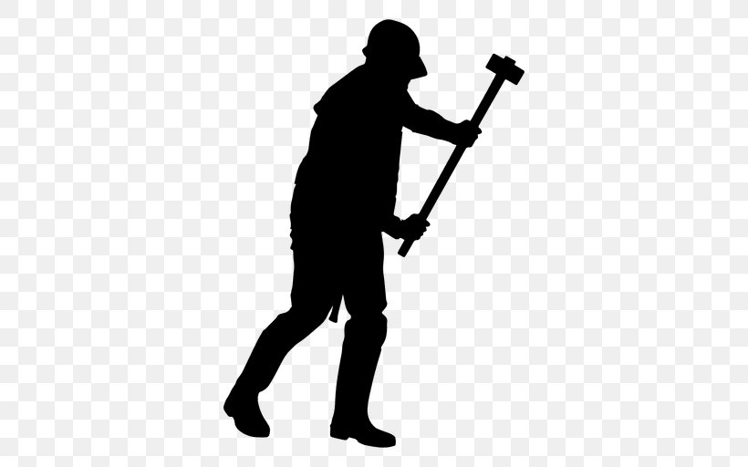 Laborer Construction Worker Architectural Engineering Hammer Clip Art, PNG, 512x512px, Laborer, Architectural Engineering, Black, Black And White, Construction Worker Download Free