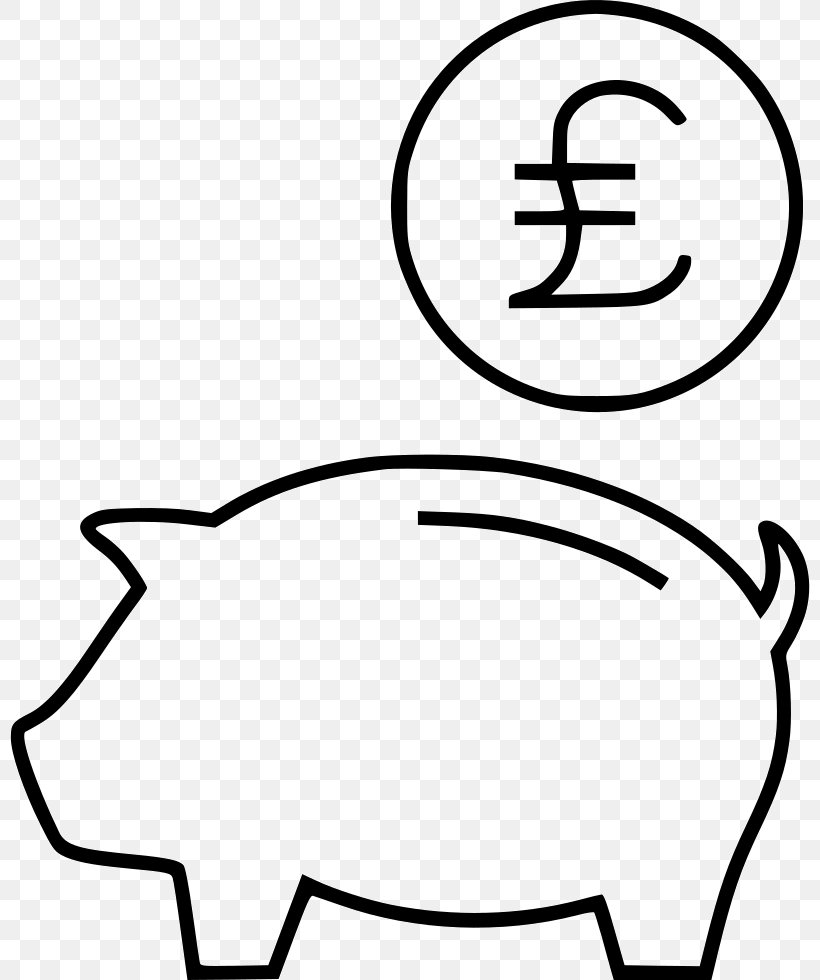 Saving Money Piggy Bank, PNG, 800x980px, Saving, Area, Black, Black And White, Coin Download Free