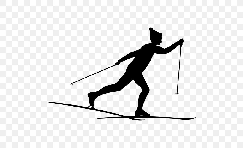 Ski Poles T-shirt Cross-country Skiing, PNG, 500x500px, Ski Poles, Alpine Skiing, Area, Arm, Balance Download Free