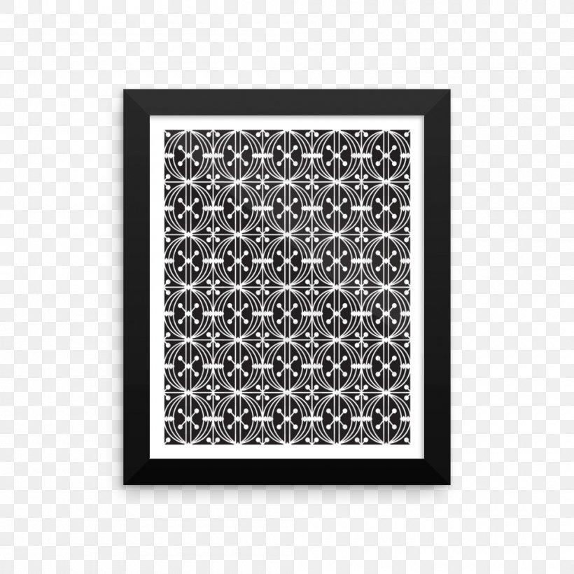 Picture Frames Polka Dot Rectangle Pattern, PNG, 1000x1000px, Picture Frames, Black, Black M, Picture Frame, Polka Download Free